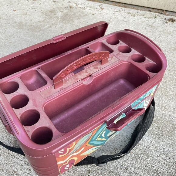 VTG CosmePak Floral Storage SEW N CRAFTS Case Makeup Organizer - NL - Picture 4 of 6